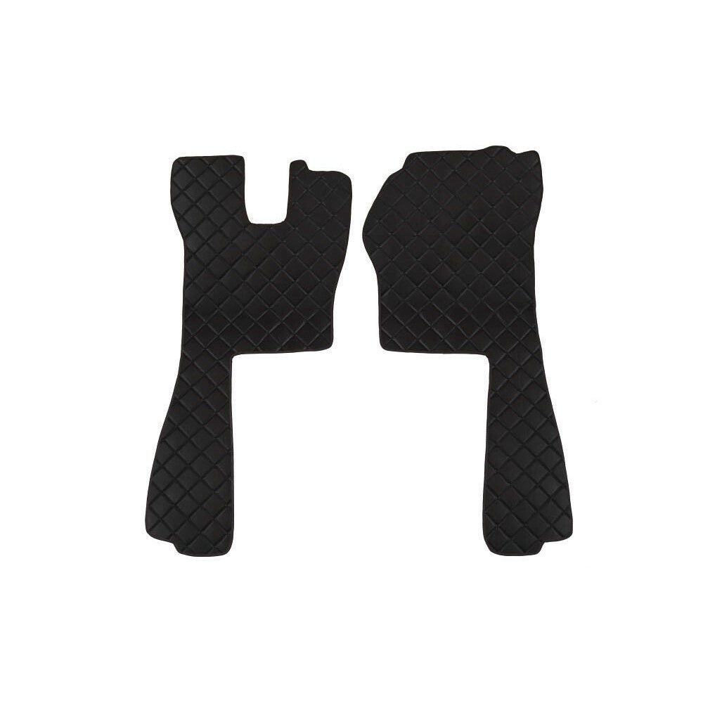 96177 - Coppia tappeti in Skeentex - Nero - compatibile per Scania R Serie 5 (03/04>08/09) automatico, manuale