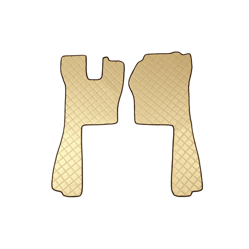 96179 - Coppia tappeti in Skeentex - Panna - compatibile per Scania R Serie 5 (03/04>08/09) automatico, manuale