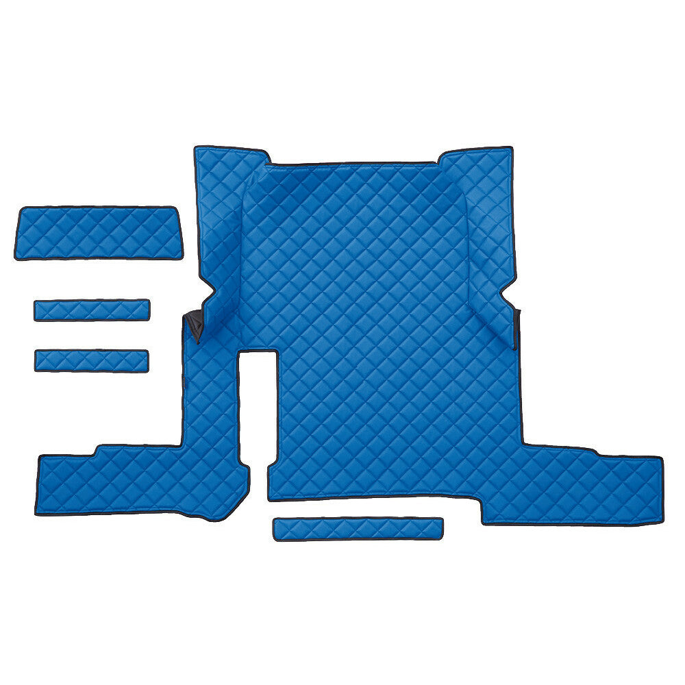 96258 - Tappeto centrale in Skeentex - Blu - compatibile per Man TGX (01/17>06/20) automatico, 2 cassetti