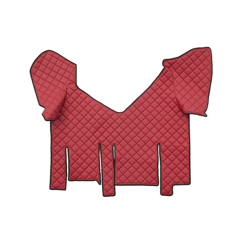 96284 - Tappeto centrale in Skeentex - Rosso - compatibile per Iveco Stralis (07/12>12/19) automatico, cabina larga, doppio frigo scorrevole - Iveco Stralis XP (09/16>12/19) automatico, cabina larga, doppio frigo scorrevole