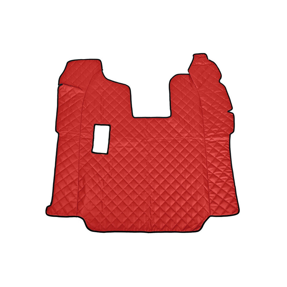 96416 - Tappeto centrale in Skeentex - Rosso - compatibile per Scania R Serie 6 (09/09>08/13) manuale, sedile pass. pneumatico - Scania R Serie 6 - Streamline (09/13>12/17) manuale, sedili Recaro, sedile pass. pieghevole, sedile pass. pneumatico