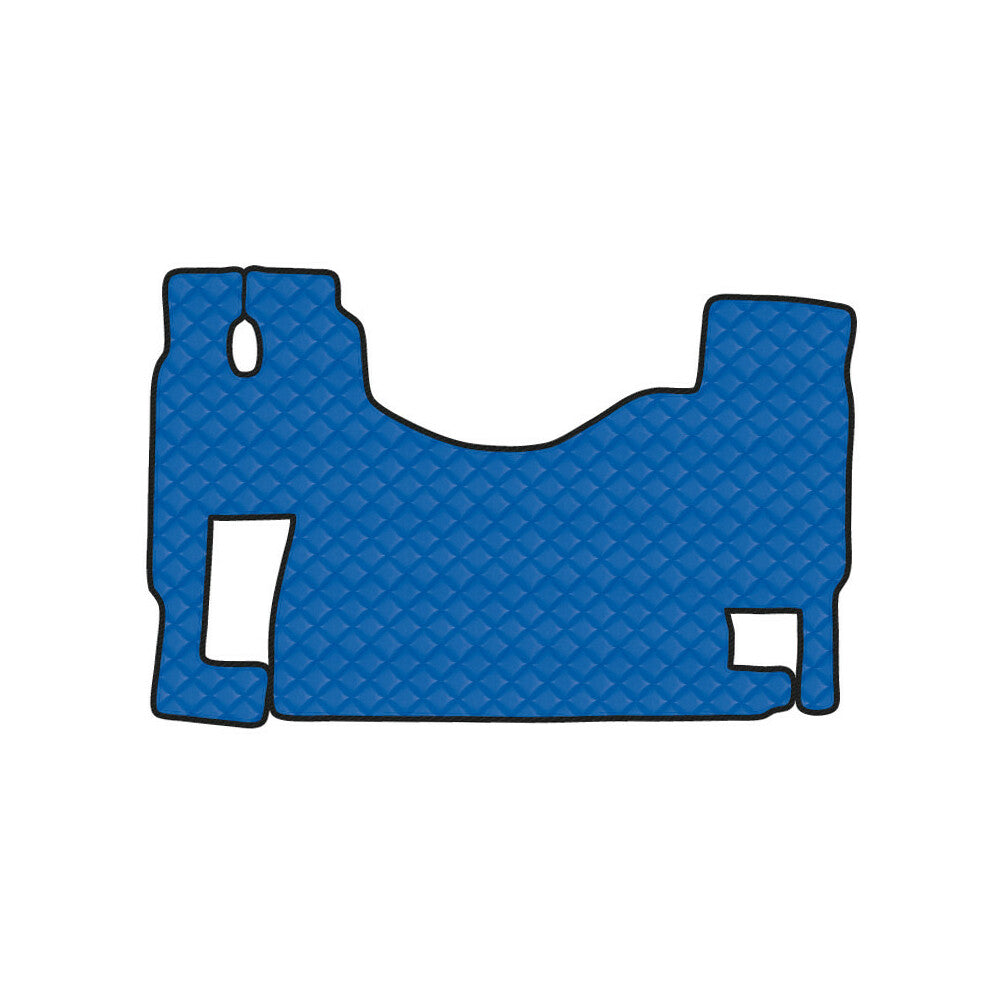 96532 - Tappeto unico in Skeentex - Blu - compatibile per Mercedes Actros MP2 (04/03>12/08) no tunnel, sedile fisso - Mercedes Actros MP3 (06/08>12/13) no tunnel, sedile fisso
