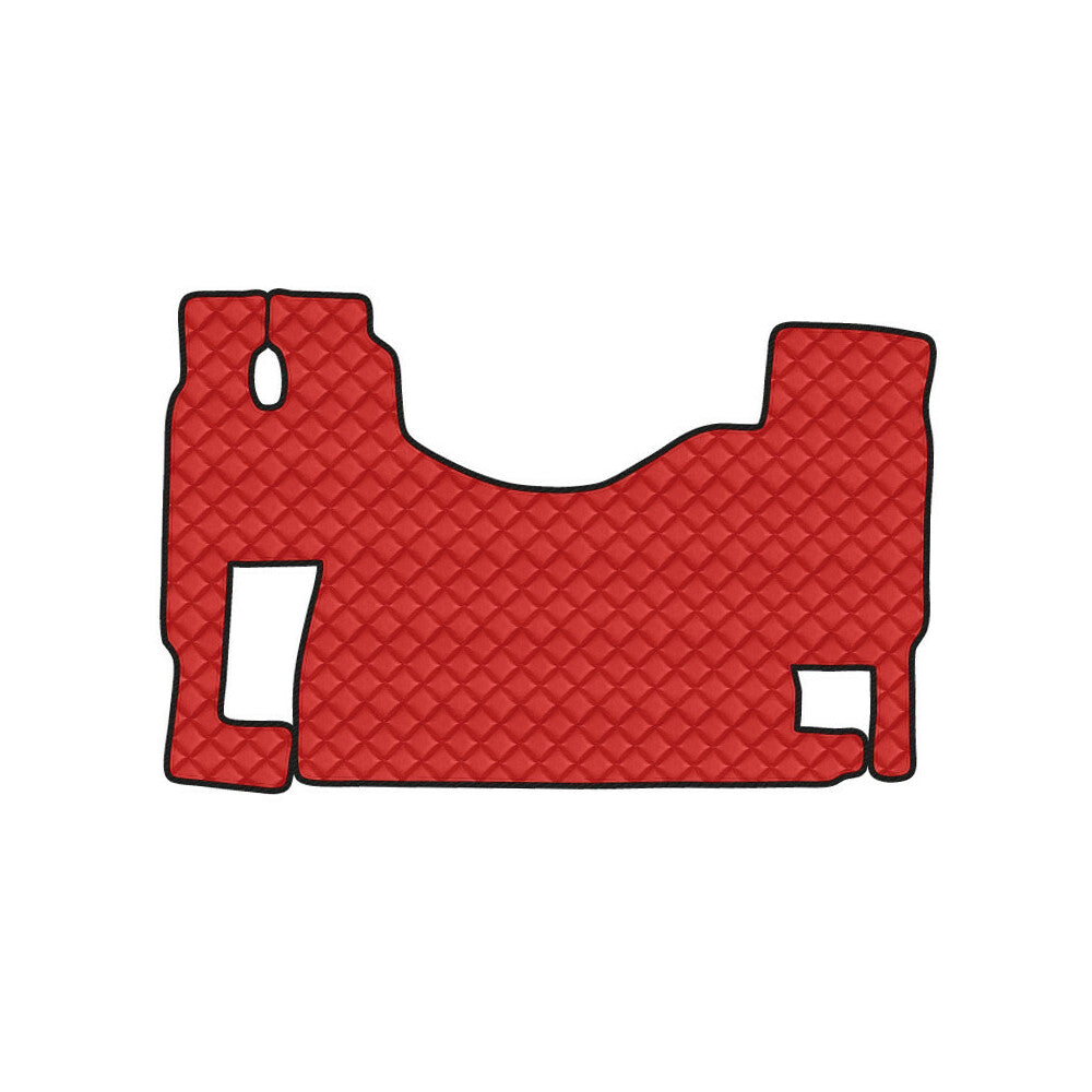 96534 - Tappeto unico in Skeentex - Rosso - compatibile per Mercedes Actros MP2 (04/03>12/08) no tunnel, sedile fisso - Mercedes Actros MP3 (06/08>12/13) no tunnel, sedile fisso