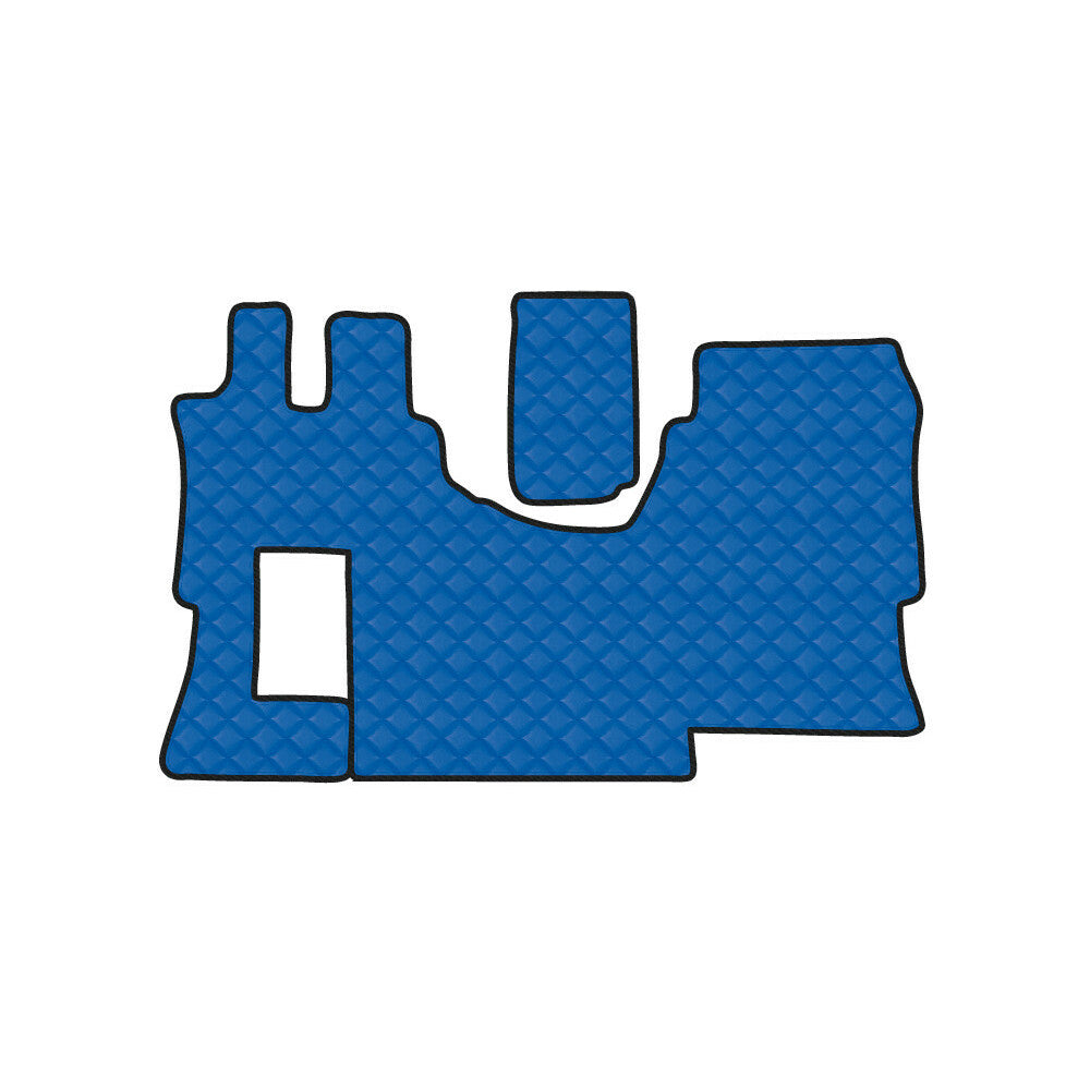 96550 - Tappeto unico in Skeentex - Blu - compatibile per Mercedes Actros MP4 (09/11>09/19) cabina larga, allestimento Star - Mercedes Actros MP5 (10/19>) cabina larga, allestimento Star - Mercedes Actros MP5 L (11/21>) cabina larga, allestimento Star