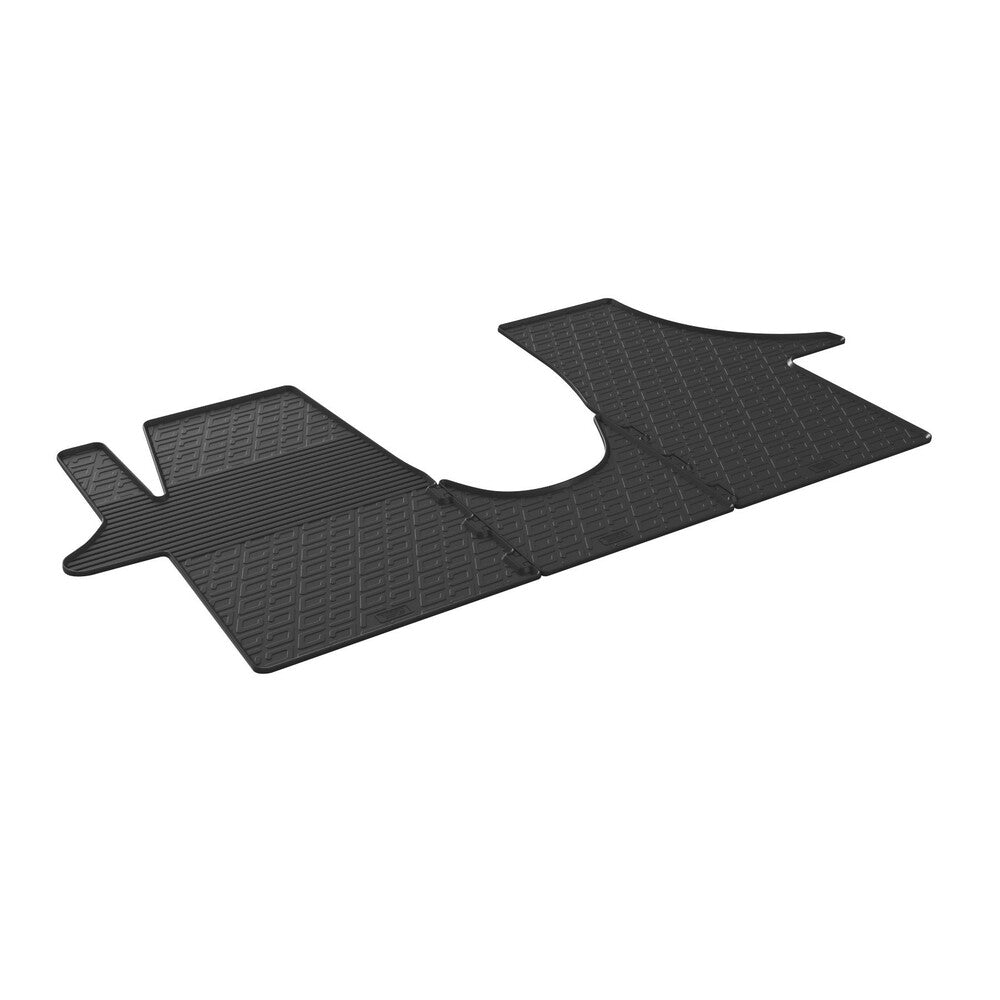 97303 - Set tappeti su misura in gomma - compatibile per Volkswagen Transporter T5 (04/03>03/15) - Volkswagen Transporter T6 (04/15>12/19)