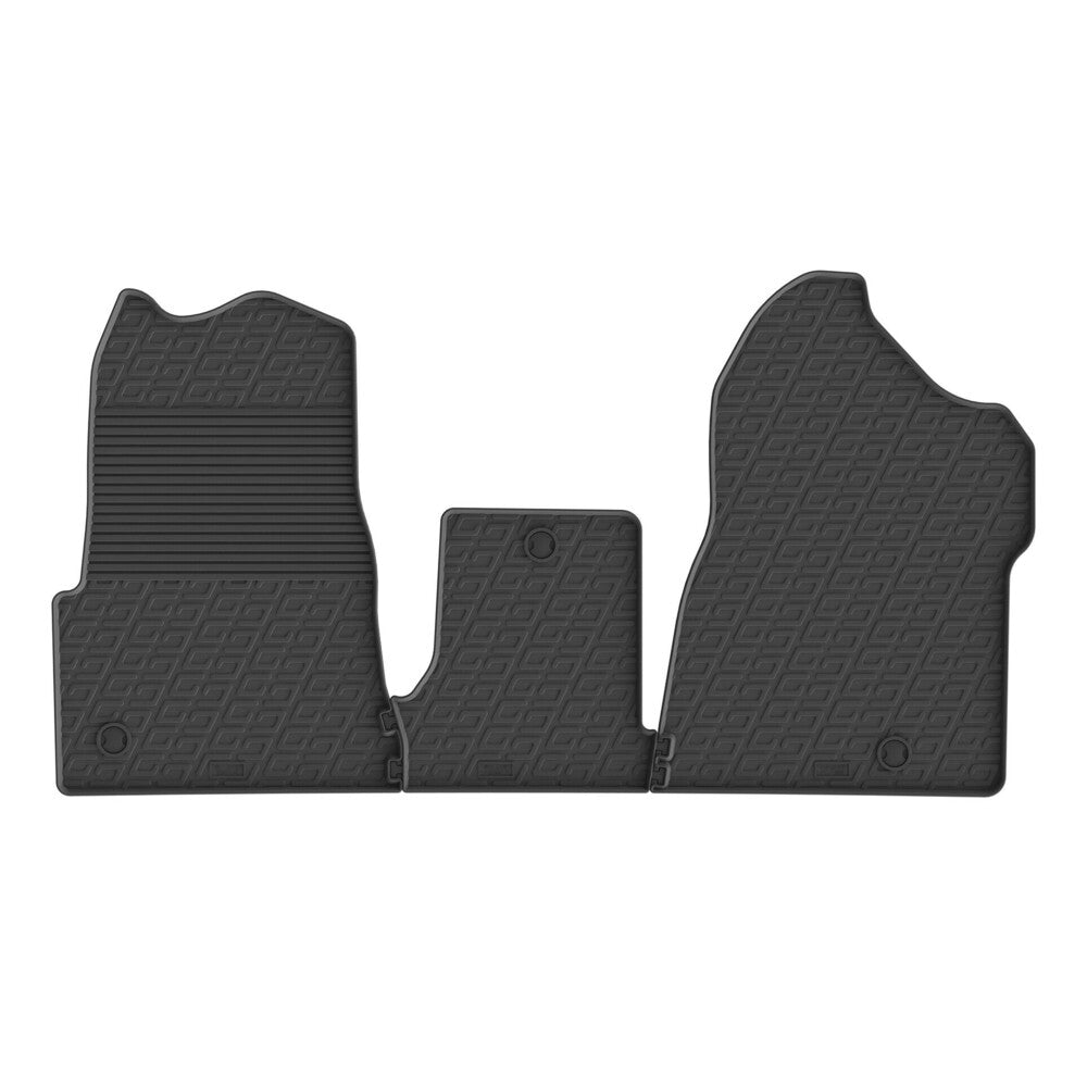 97313 - Set tappeti su misura in gomma - compatibile per Renault Master (07/24>) manuale, con panca