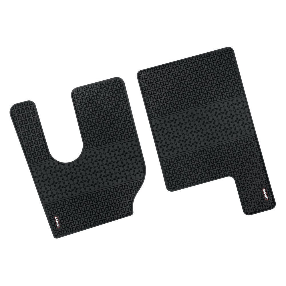 97346 - Coppia tappeti su misura in Eco Gomma per camion - compatibile per Renault K (06/13>12/21) - Renault T (06/13>12/21) - Renault C (06/13>) cabina 2,5m - Renault K (01/22>) - Renault T (01/22>) - Renault T High (06/13>)