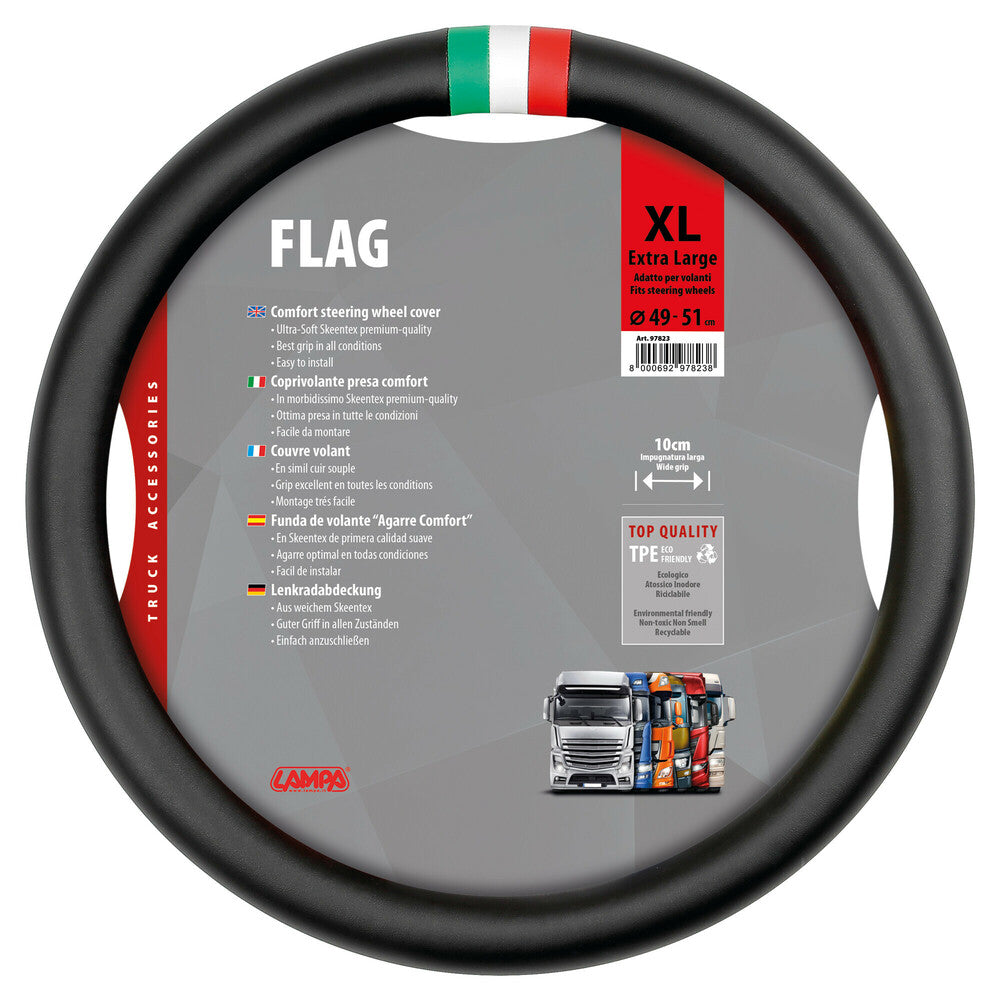 97823 - Flag Italia, coprivolante in Skeentex - XL - Ø 49/51 cm