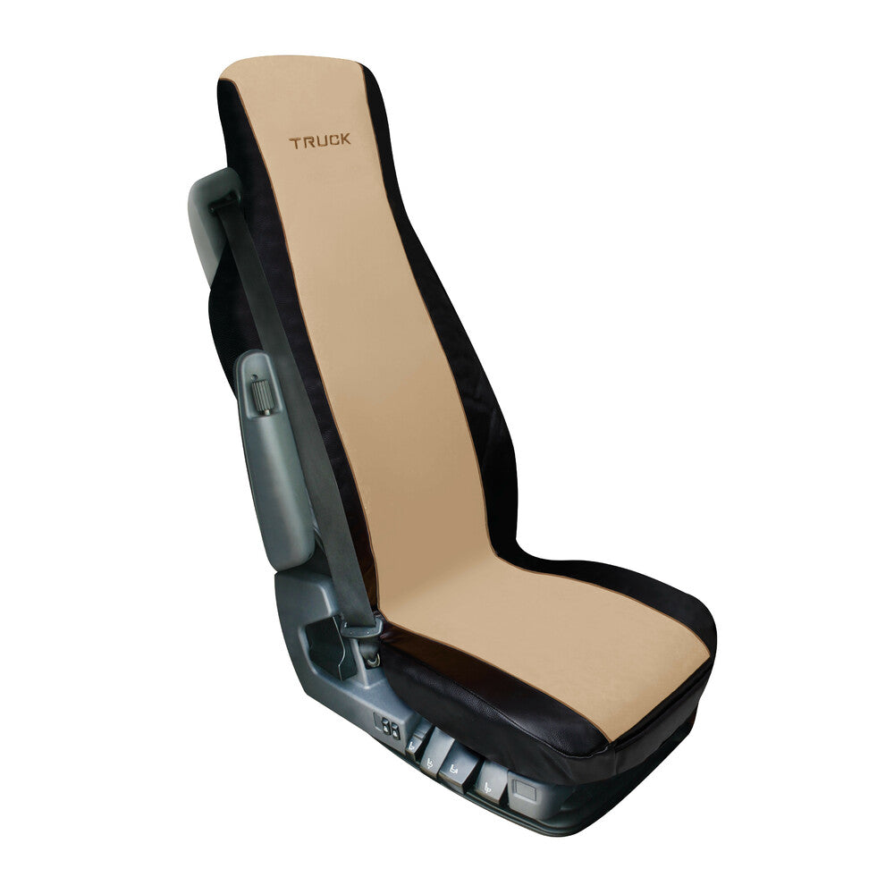 98003 - Elisa, coprisedile in poliestere e Skeentex per camion - Beige/Nero