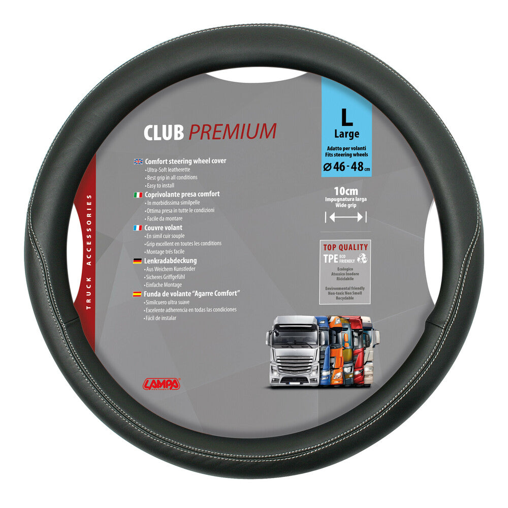 98847 - Club, coprivolante in Skeentex - L - Ø 46/48 cm - Nero