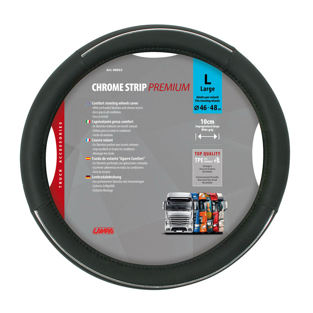 98923 - Chrome Strip, coprivolante in Skeentex - L - Ø 46/48 cm