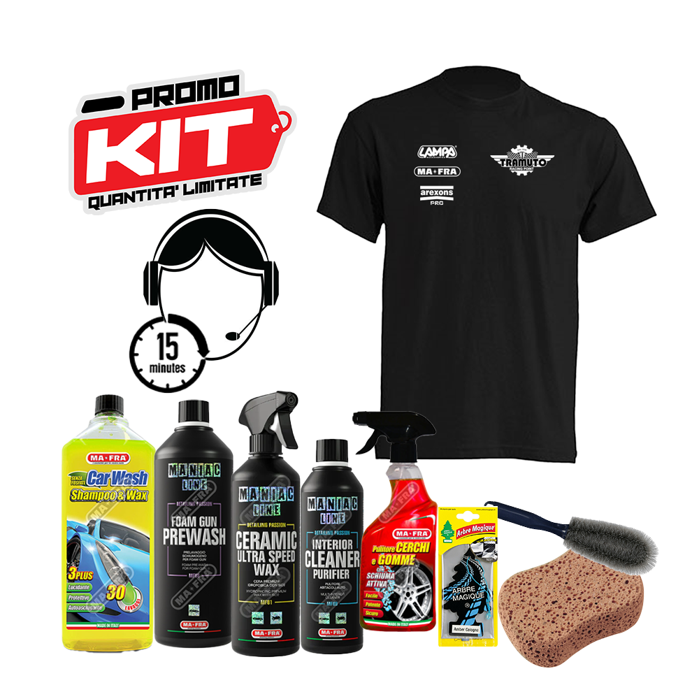 Kit Completo Lavaggio Auto Esterno e Interno, I migliori prodotti Mafra  per prenderti cura della tua auto