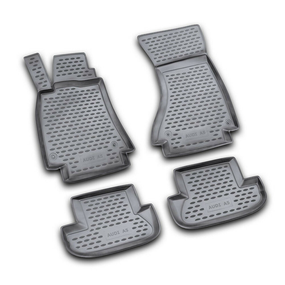 NV00022 - Set tappeti su misura in TPE - compatibile per Audi A5 Cabrio (03/09>02/17) - Audi A5 Coupè (06/07>08/16)
