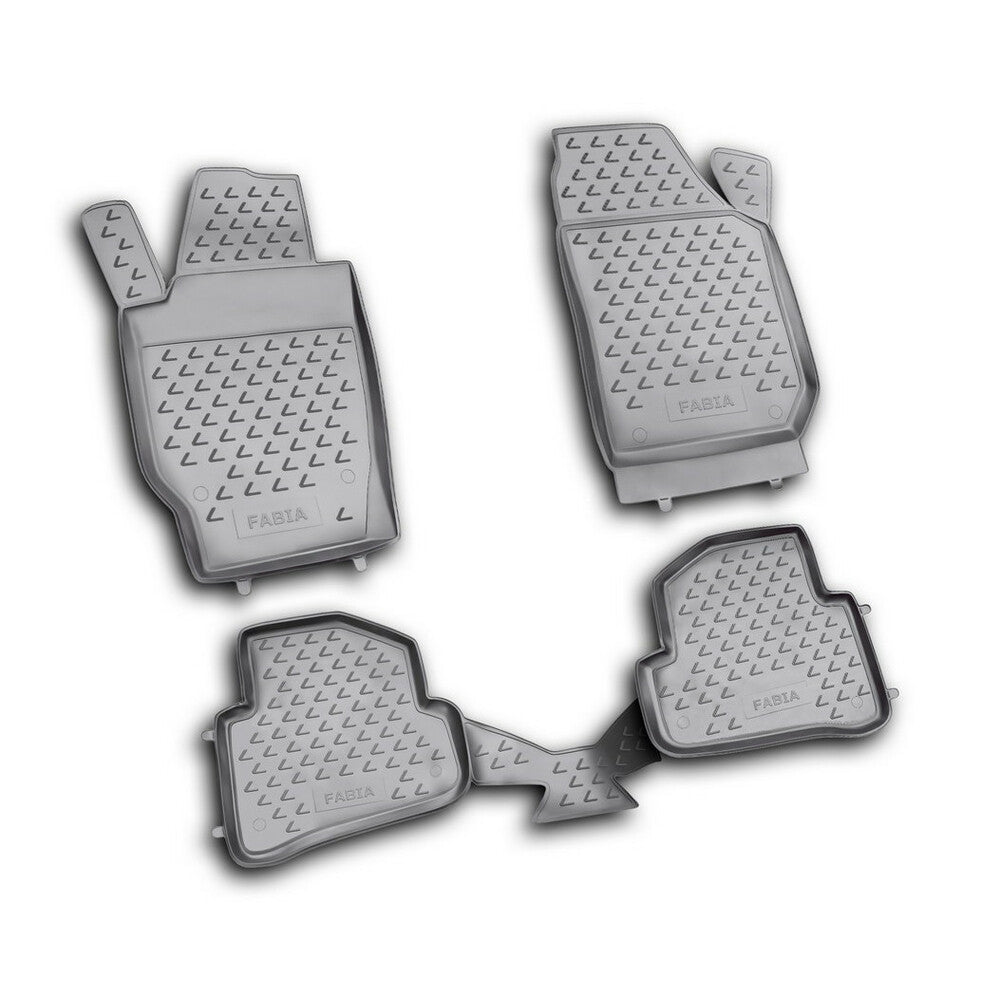 NV00440 - Set tappeti su misura in TPE - compatibile per Skoda Fabia 5p (05/07>01/15) - Skoda Fabia Wagon (01/08>03/15)