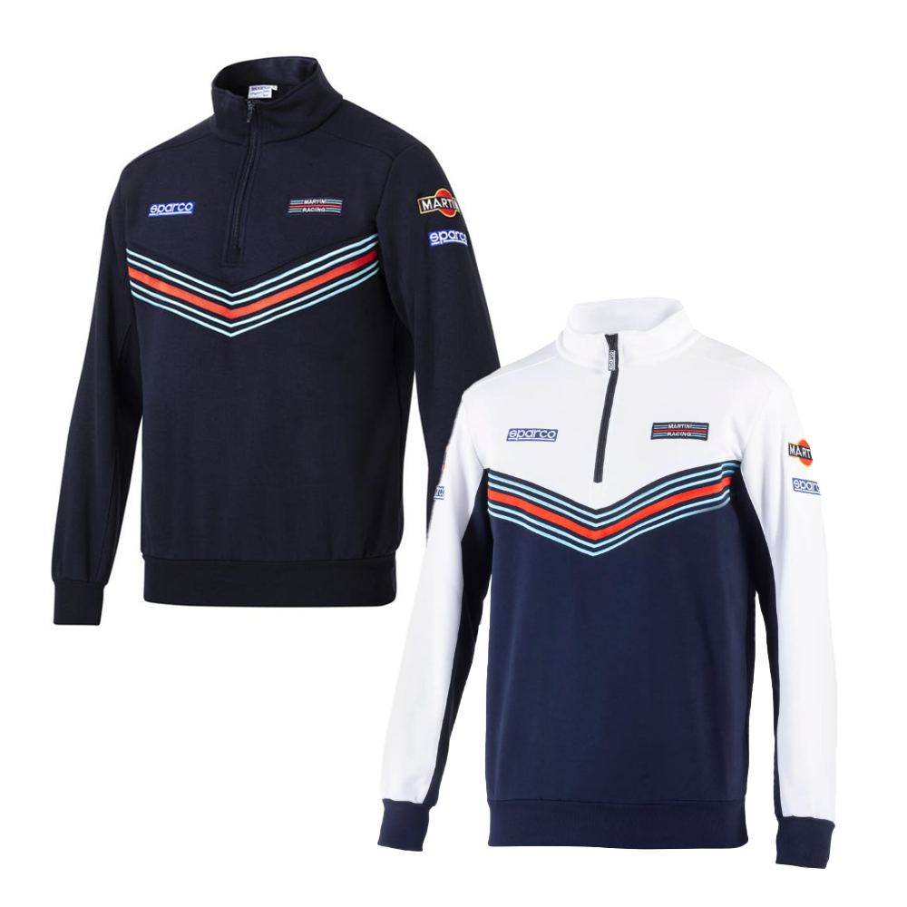 FELPA MEZZA ZIP MARTINI RACING SPARCO