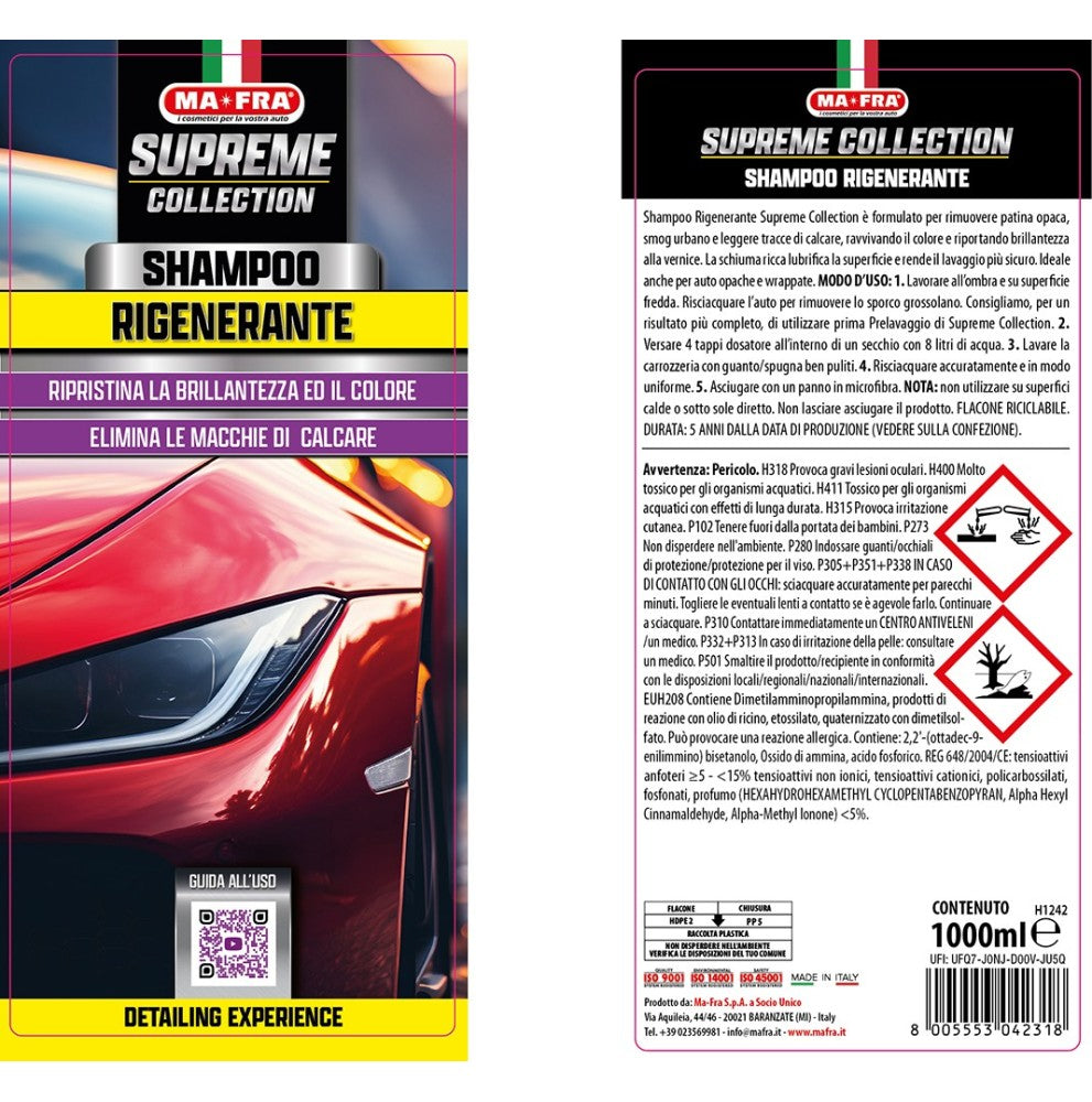Shampoo Rigenerante Auto Supreme Collection