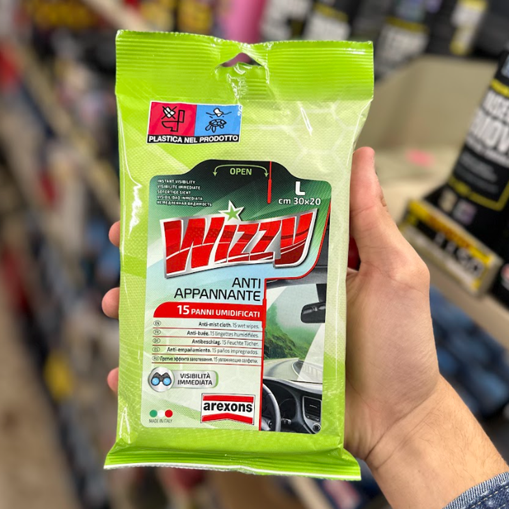 Wizzy Antiappannante - umidificati per pulire Vetri