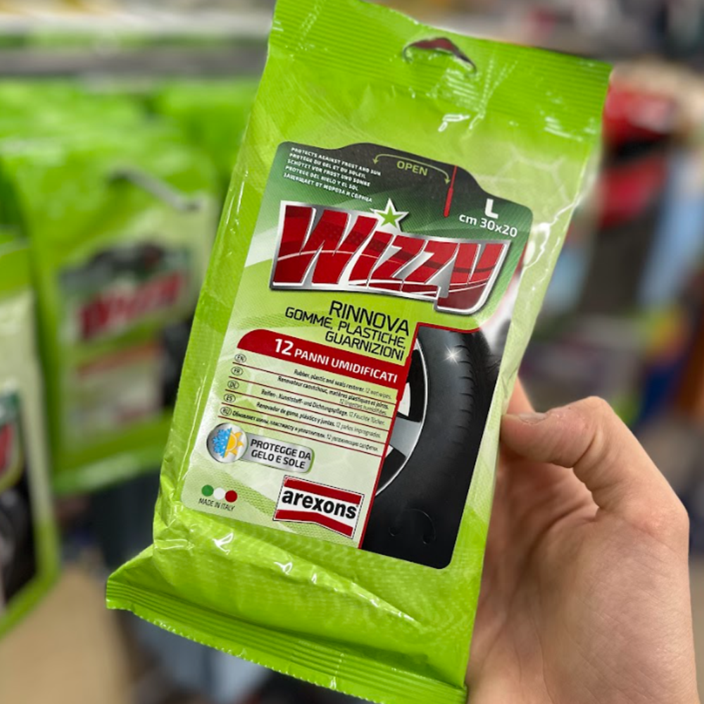 Wizzy Panni umidificati Rinnova Gomme, Plastiche e Guarnizioni