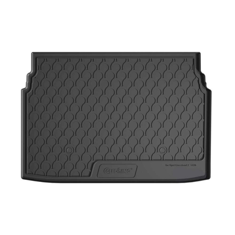 25255 - Vasca baule su misura in gomma sintetica - compatibile per Opel Crossland X (06/17>) baule alto