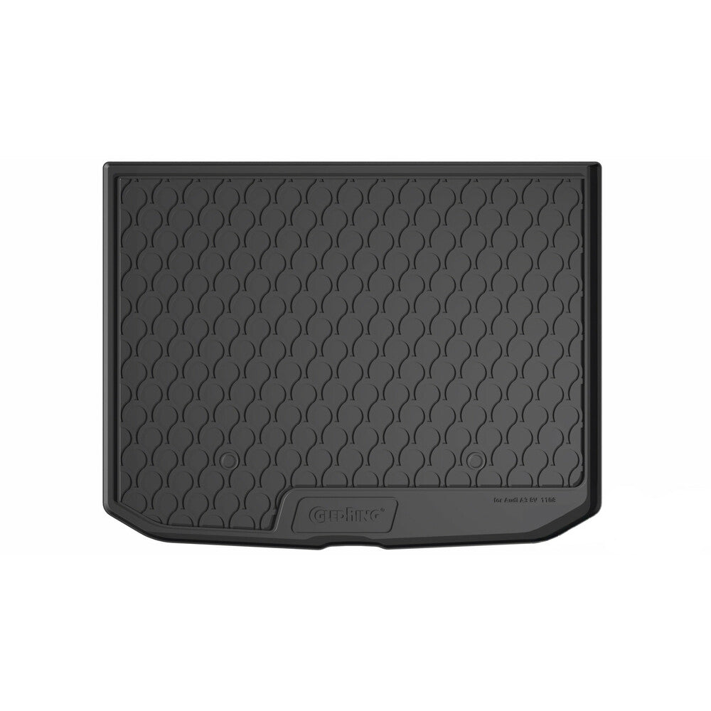 25361 - Vasca baule su misura in gomma sintetica - compatibile per Audi A3 Sportback (11/12>04/20) baule alto, con ruota di scorta