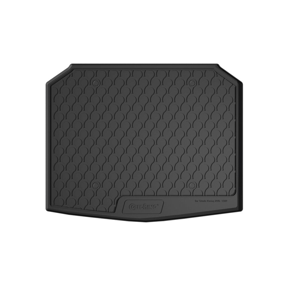 25384 - Vasca baule su misura in gomma sintetica - compatibile per Skoda Karoq (12/17>) baule basso