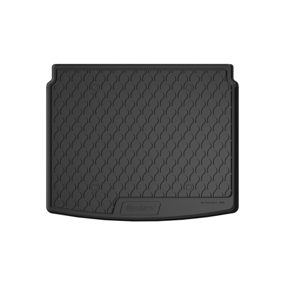 25394 - Vasca baule su misura in gomma sintetica - compatibile per Seat Ateca (07/16>) baule alto, pianale regolabile