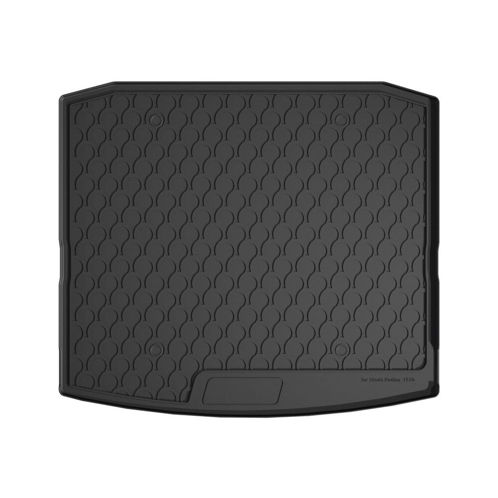 25409 - Vasca baule su misura in gomma sintetica - compatibile per Skoda Kodiaq (04/17>08/21) baule basso, no ruota di scorta