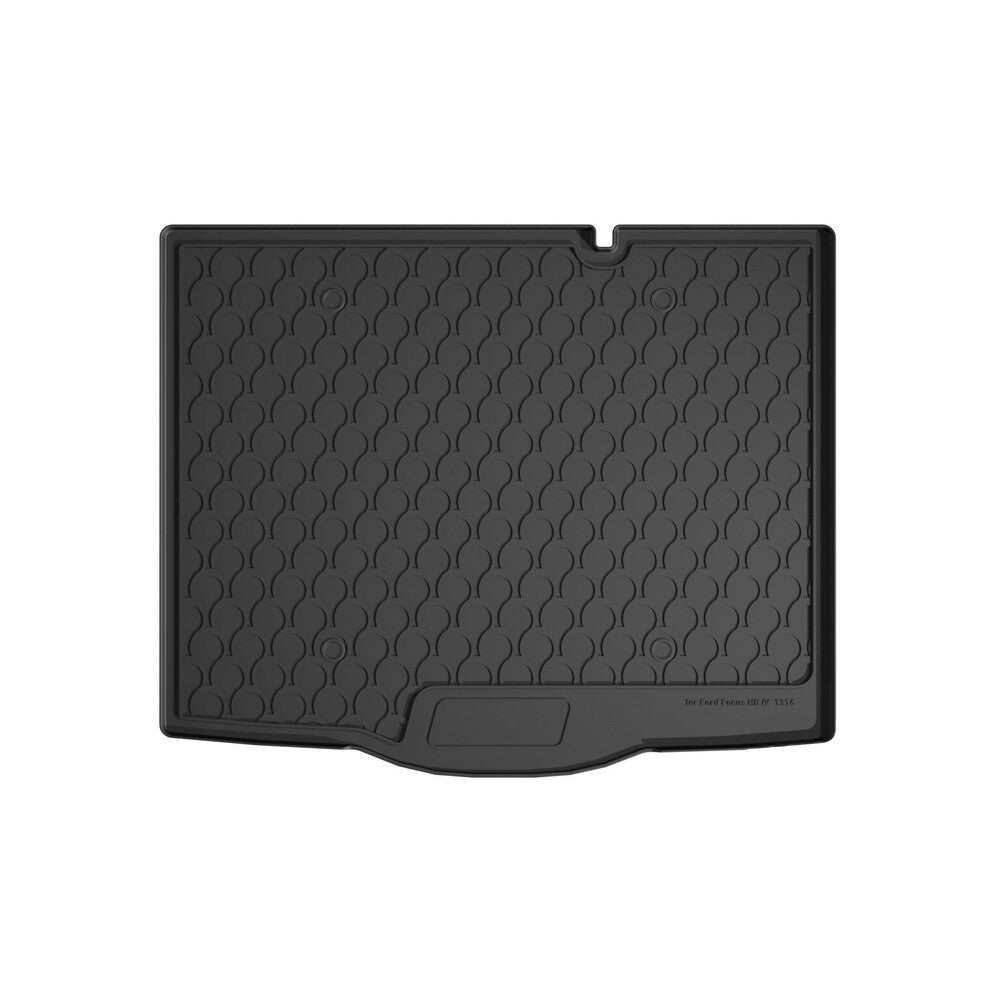 25412 - Vasca baule su misura in gomma sintetica - compatibile per Ford Focus 5p (06/18>) baule alto, con ruotino