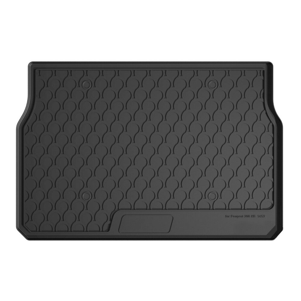 25427 - Vasca baule su misura in gomma sintetica - compatibile per Peugeot 208 5p (04/12>10/19)