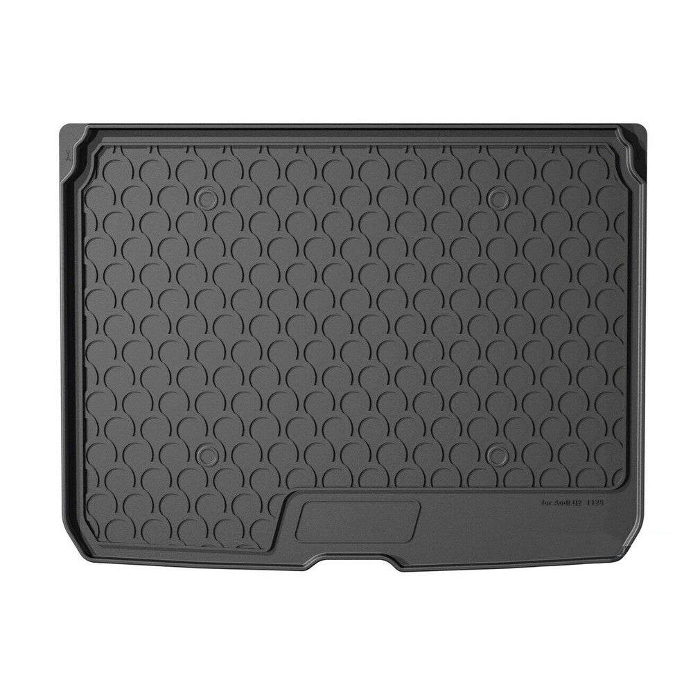 25430 - Vasca baule su misura in gomma sintetica - compatibile per Audi Q2 (11/16>) baule alto