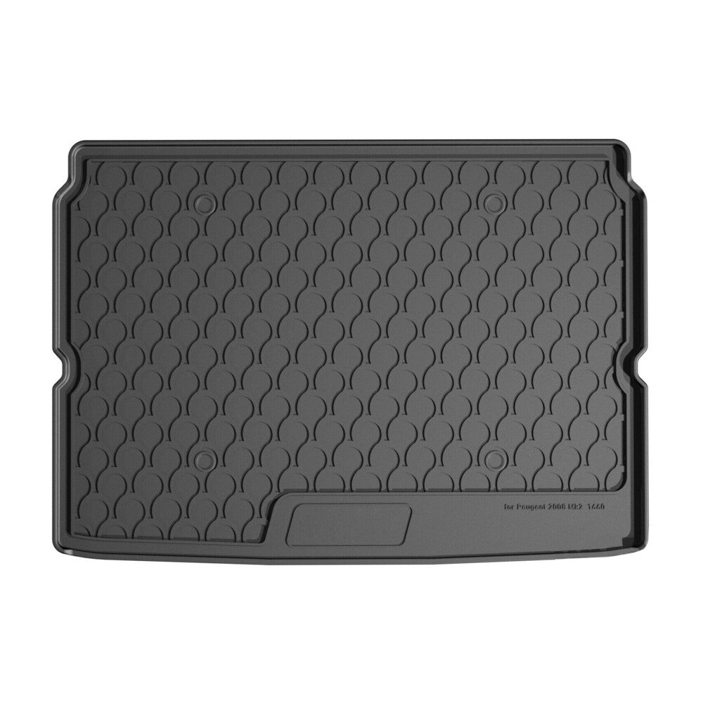 25431 - Vasca baule su misura in gomma sintetica - compatibile per Peugeot 2008 (12/19>) baule alto