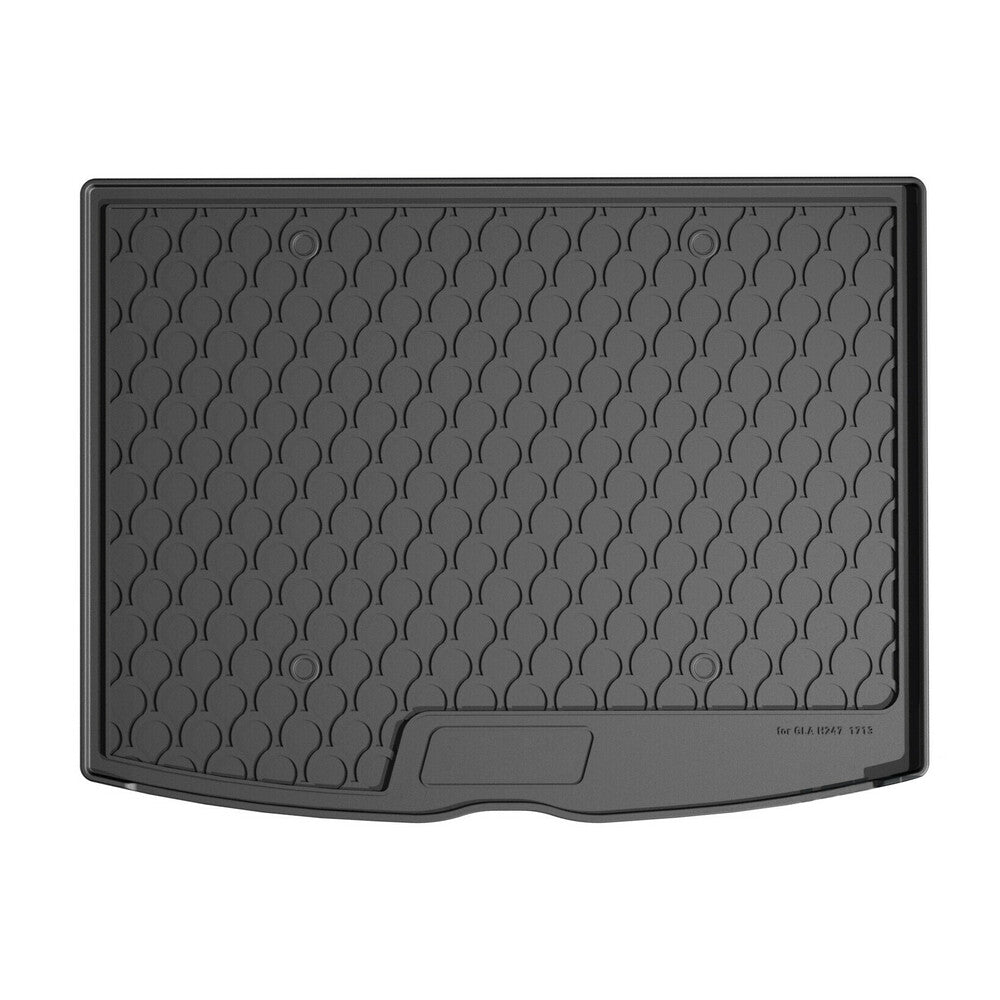 25435 - Vasca baule su misura in gomma sintetica - compatibile per Mercedes GLA (04/20>) baule alto, con organizer