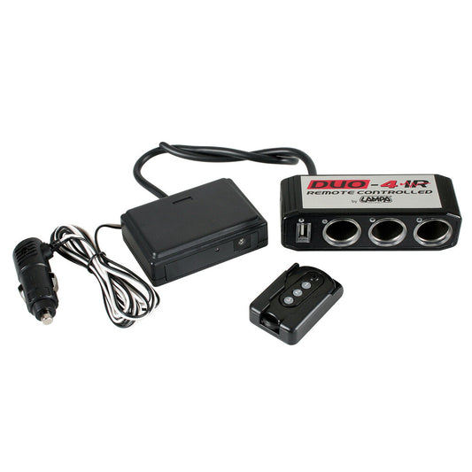 39046 - Duo-4, presa corrente tripla, USB, telecomando, 12V
