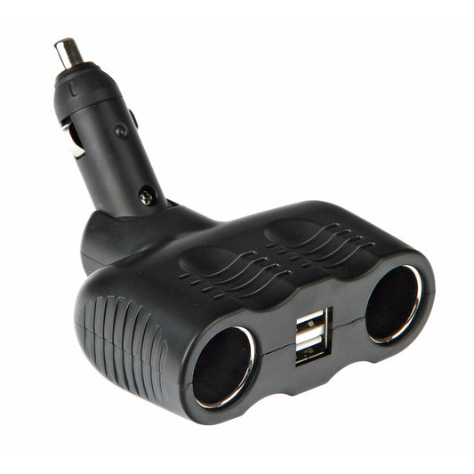 39069 - Duo-4, presa corrente doppia con USB - 12/24V