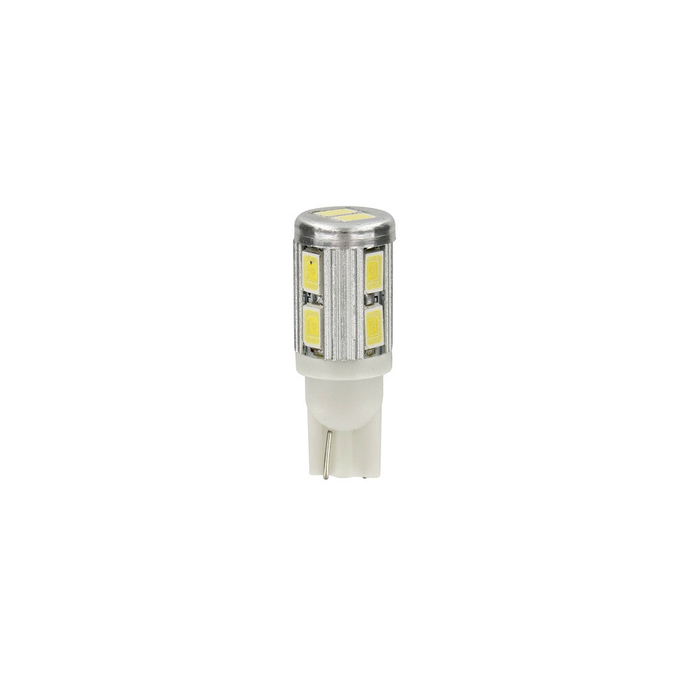 57926 - 10/30V Mega-Led 10 - 10 SMD x 1 chip - (T10) - W2,1x9,5d - 2 pz - D/Blister - Bianco - Doppia polarità - Resistenza incorporata