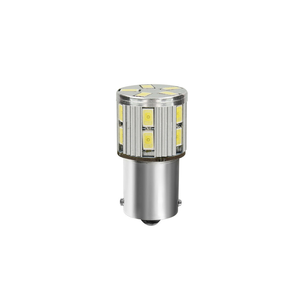 57929 - 10/30V Led Series - 17 SMD x 1 chip - (P21W) - BA15s - 1 pz - D/Blister - Bianco - Doppia polarità - Resistenza incorporata