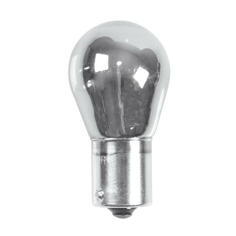 58068 - 12V Lampada 1 filamento - (P21W) - 21W - BA15s - 2 pz - D/Blister - Cromo/Rosso
