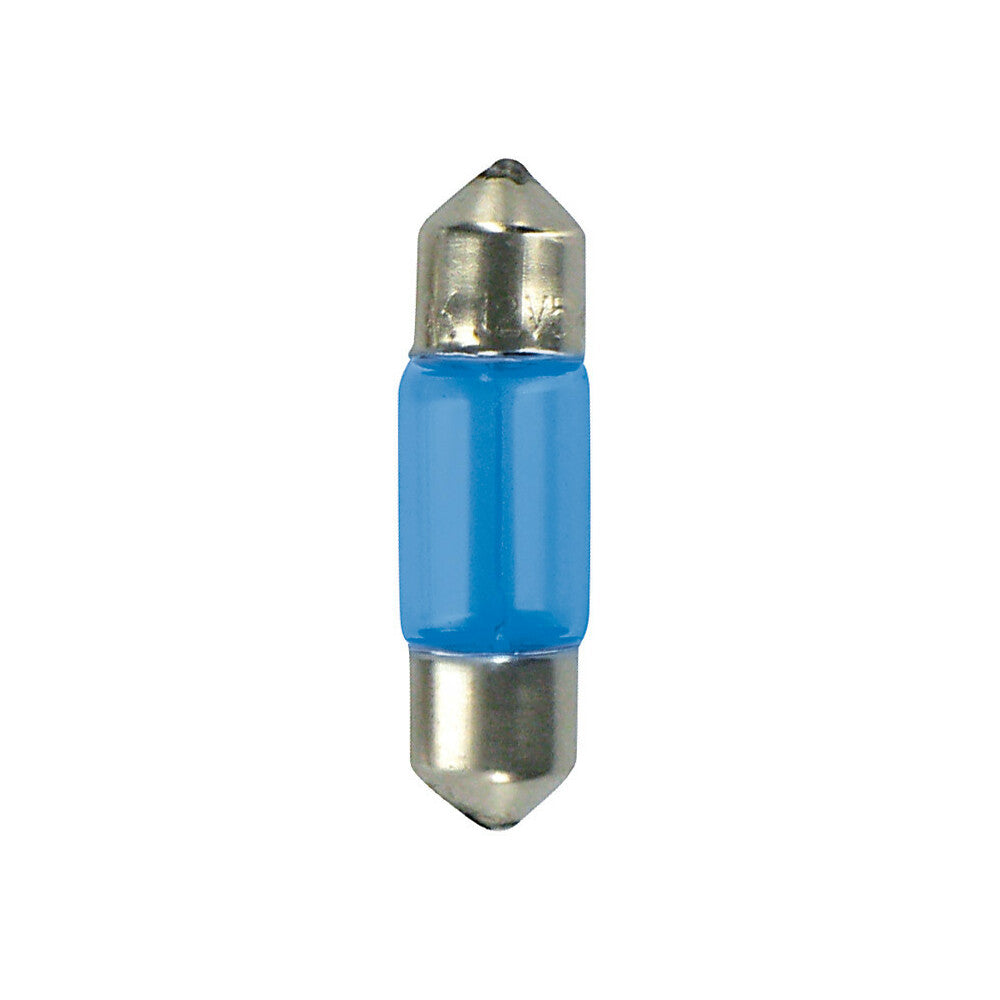 58309 - 12V Lampada siluro Blu-Xe - 8x28 mm - 15W - SV7-8 - 2 pz - D/Blister