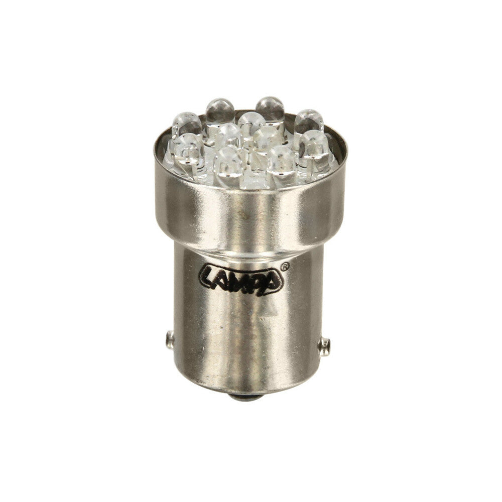 58374 - 12V Lampada Multi-Led 11 Led - (R10W) - BA15s - 1 pz - D/Blister - Rosso