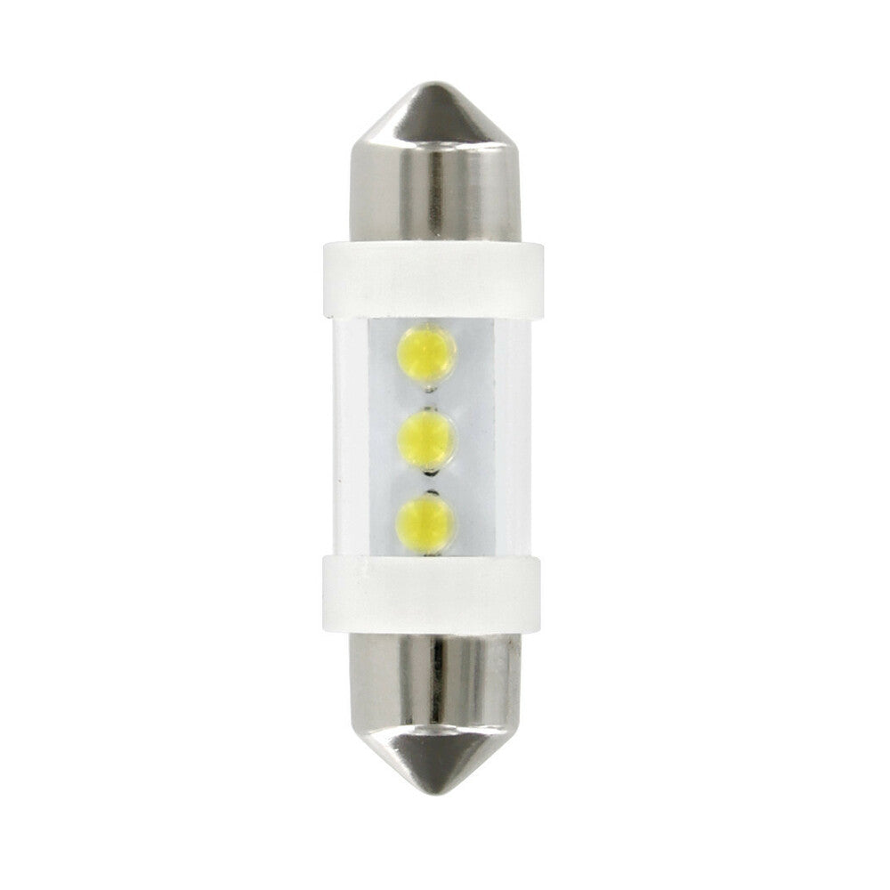 58392 - 12V Led Series - 3 Led - (C5W) - 10x35 mm - SV8,5-8 - 2 pz - D/Blister - Blu