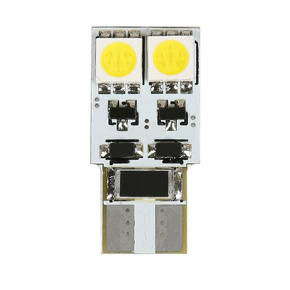 58399 - 12V Hyper-Led 12 - 4 SMD x 3 chips - (T10) - Bifocus - W2,1x9,5d - 2 pz - D/Blister - Bianco - Doppia polarità - Resistenza incorporata