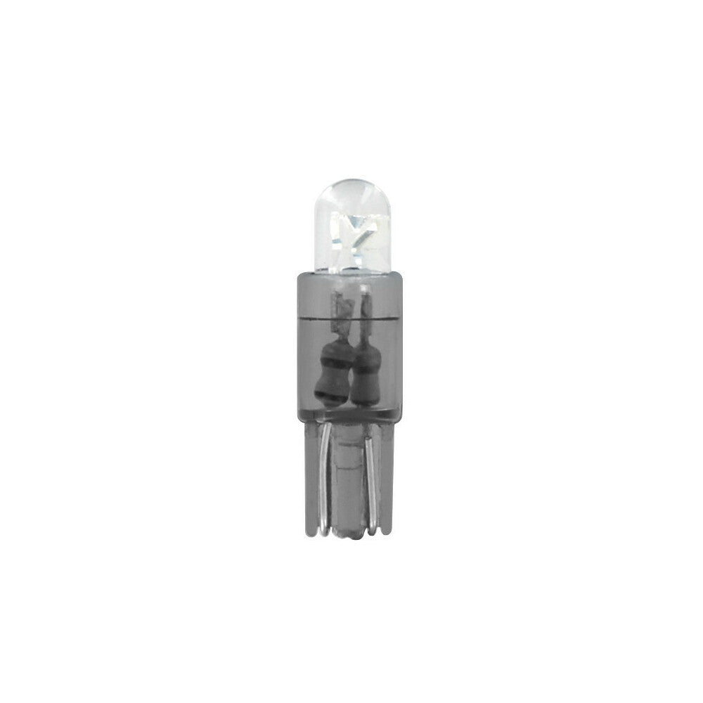 58414 - 12V Micro lampada zoccolo plastica 1 Led - (T5) - W2x4,6d - 2 pz - D/Blister - Bianco