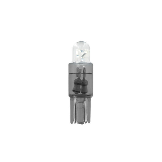 58414 - 12V Micro lampada zoccolo plastica 1 Led - (T5) - W2x4,6d - 2 pz  - D/Blister - Bianco