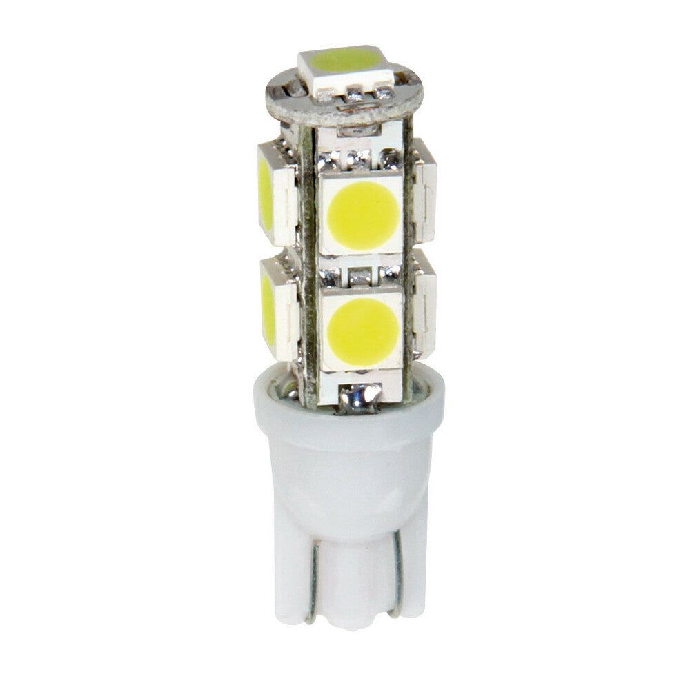 58455 - 12V Hyper-Led 27 - 9 SMD x 3 chips - (T10) - W2,1x9,5d - 2 pz - D/Blister - Bianco - Doppia polarità