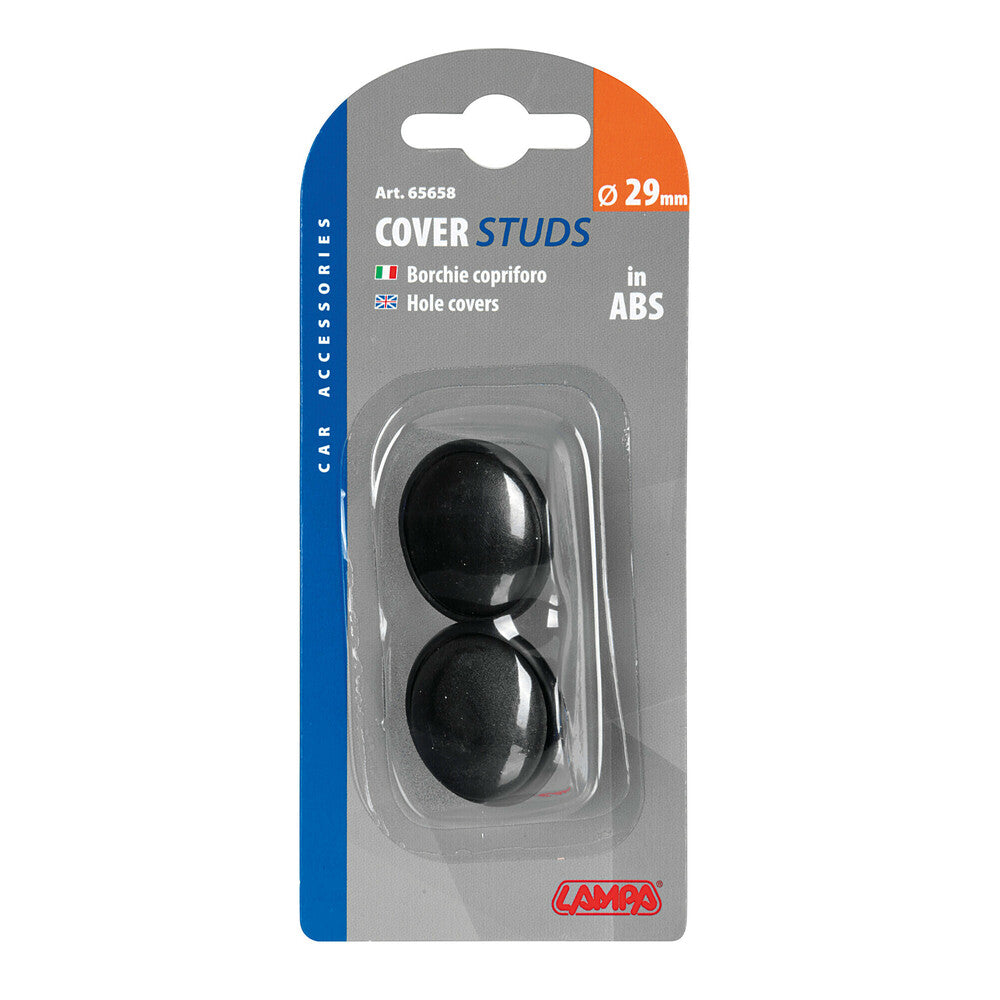65658 - Coppia borchie copriforo in ABS - Ø 29 mm
