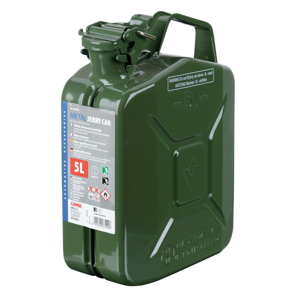 67002 - Tanica carburante tipo militare in metallo - 5 L