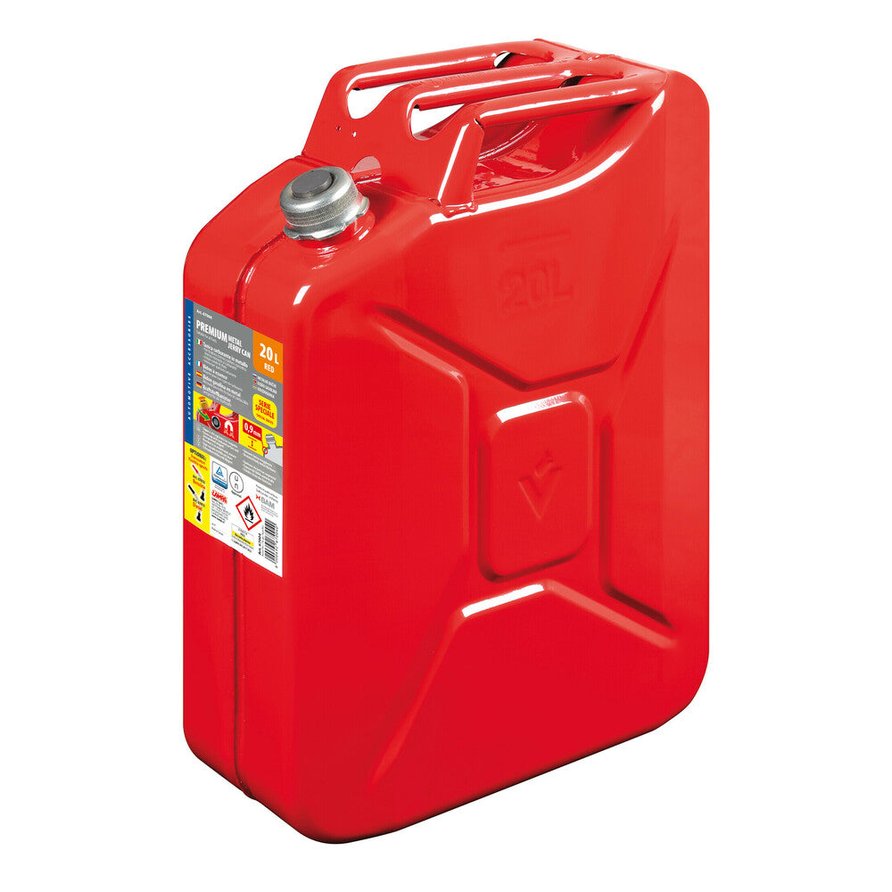 67004 - Premium, tanica carburante in metallo - 20 L - Rosso