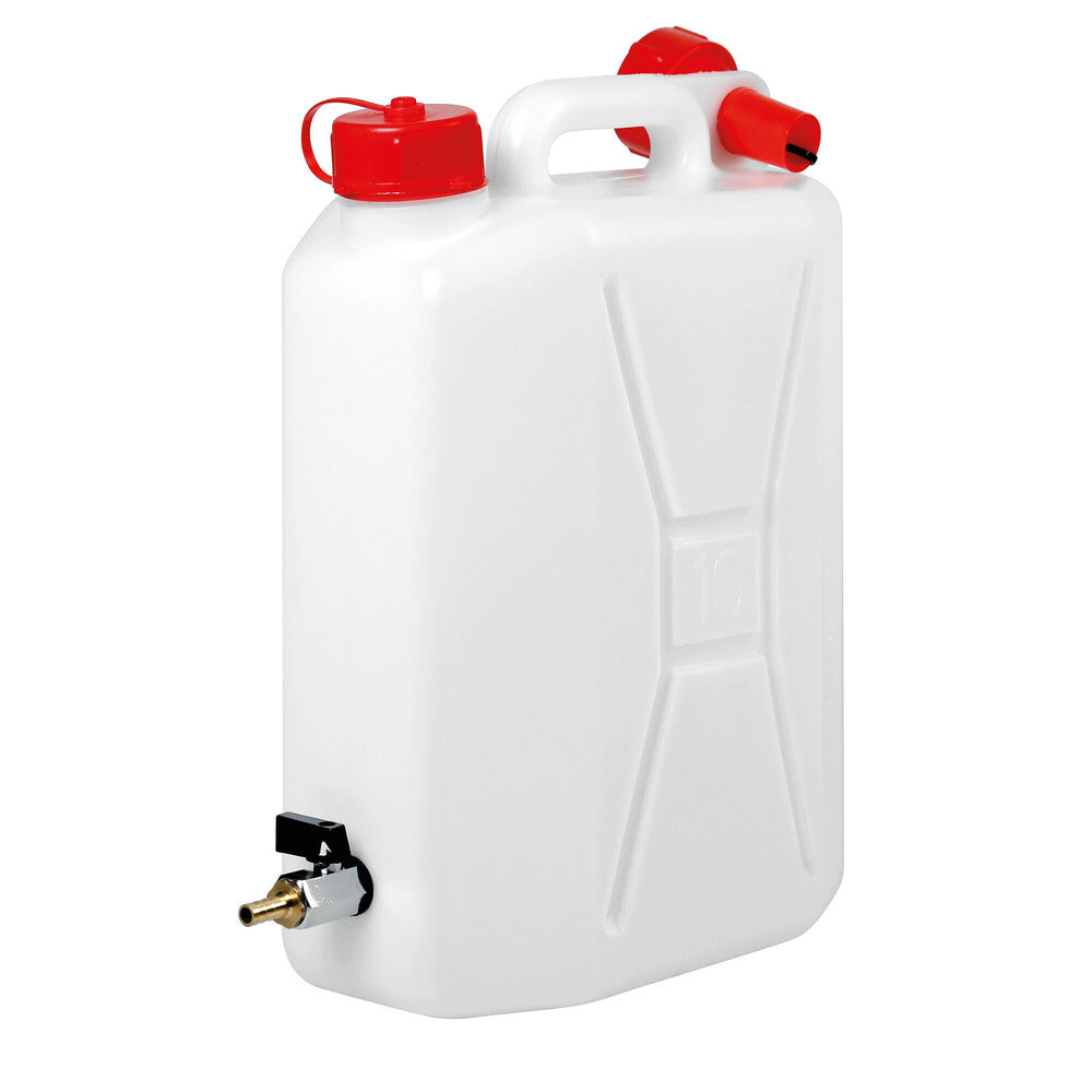 67013 - Tanica in polietilene con rubinetto in metallo - 10 L - Verticale