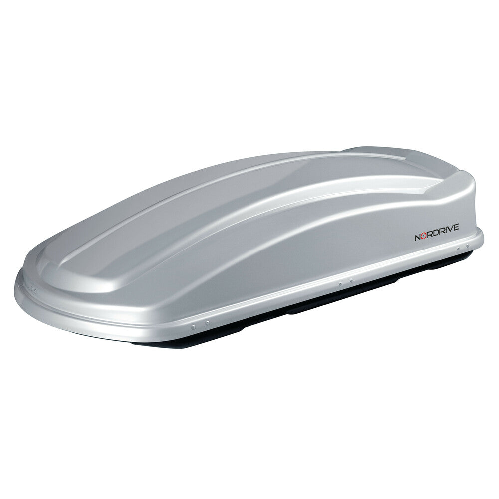 N60028 - Box 630D, box tetto in ABS, 630 litri, doppia apertura - Argento lucido