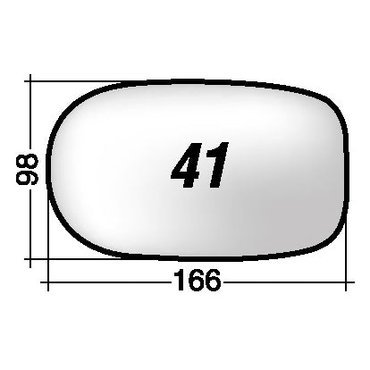 Vetro SPECCHIO RETROVISORE Sinistro/Destro ALFA ROMEO 166 1998-2007
